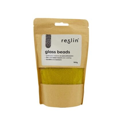 Reslin Glass Beads - Banana Yellow