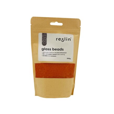 Reslin Glass Beads - Yellow Orange
