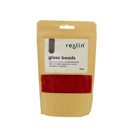 Reslin Glass Beads - Traffic Red