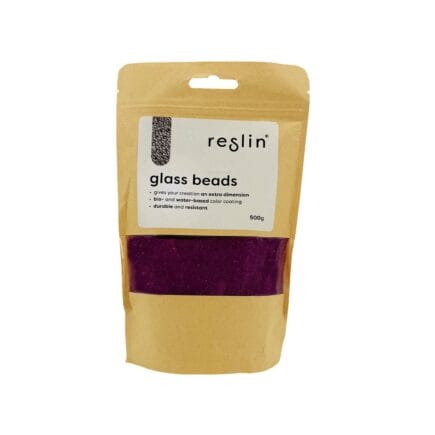 Reslin Glass Beads - Lavender Violet
