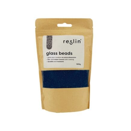 Reslin Glass Beads - Gentian blue