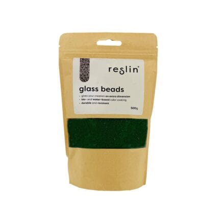 Reslin Glass Beads - Leafy Green