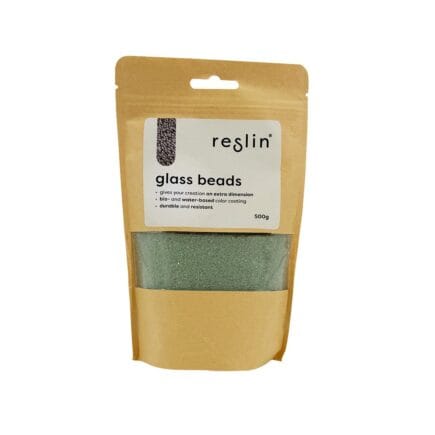 Reslin Glass Beads - Pale Green