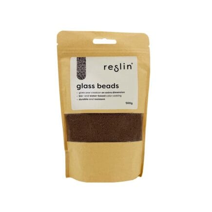Reslin Glass Beads - Pale Brown
