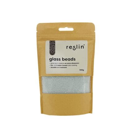 Reslin Glass Beads - Matt white