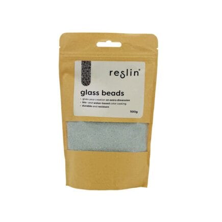 Reslin Glass Beads - Silver