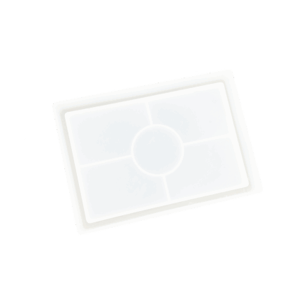 Siliconen mal - Onderlegger rechthoek 15,5cm x 11cm - RESLIN