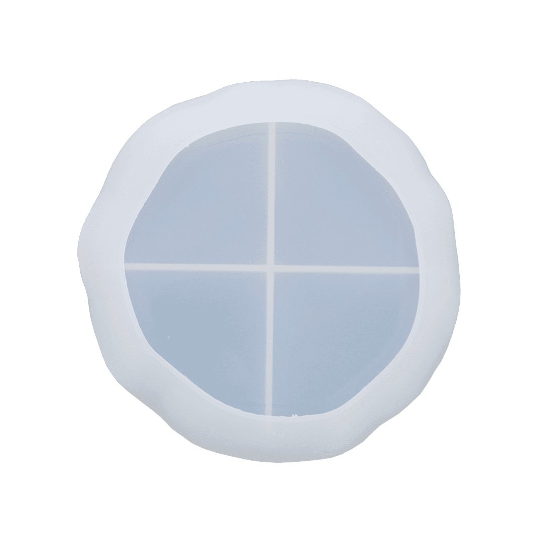 Siliconen mal - Schaal onregelmatig rond 19 x 18,5 x 1,95 - RESLIN