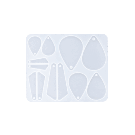 Siliconen mal - Oorbellen 15 x 12 x 0,5cm - RESLIN