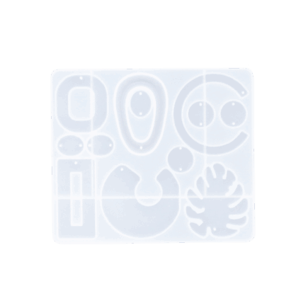 Siliconen mal - Oorbellen 12,6 x 10,9 x 0,7cm - RESLIN